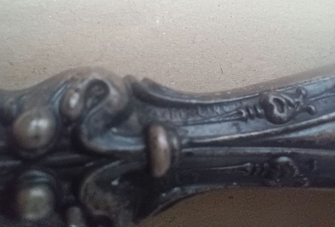 ビクトリア朝 純銀ハンドル ネイルファイル 爪やすり アンティーク 骨董品 レア