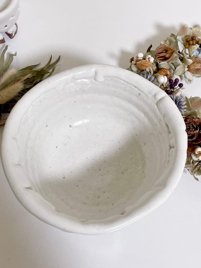 萩焼　山根清玩　鬼萩　割高台　新品　光彩庵　抹茶碗　陶器