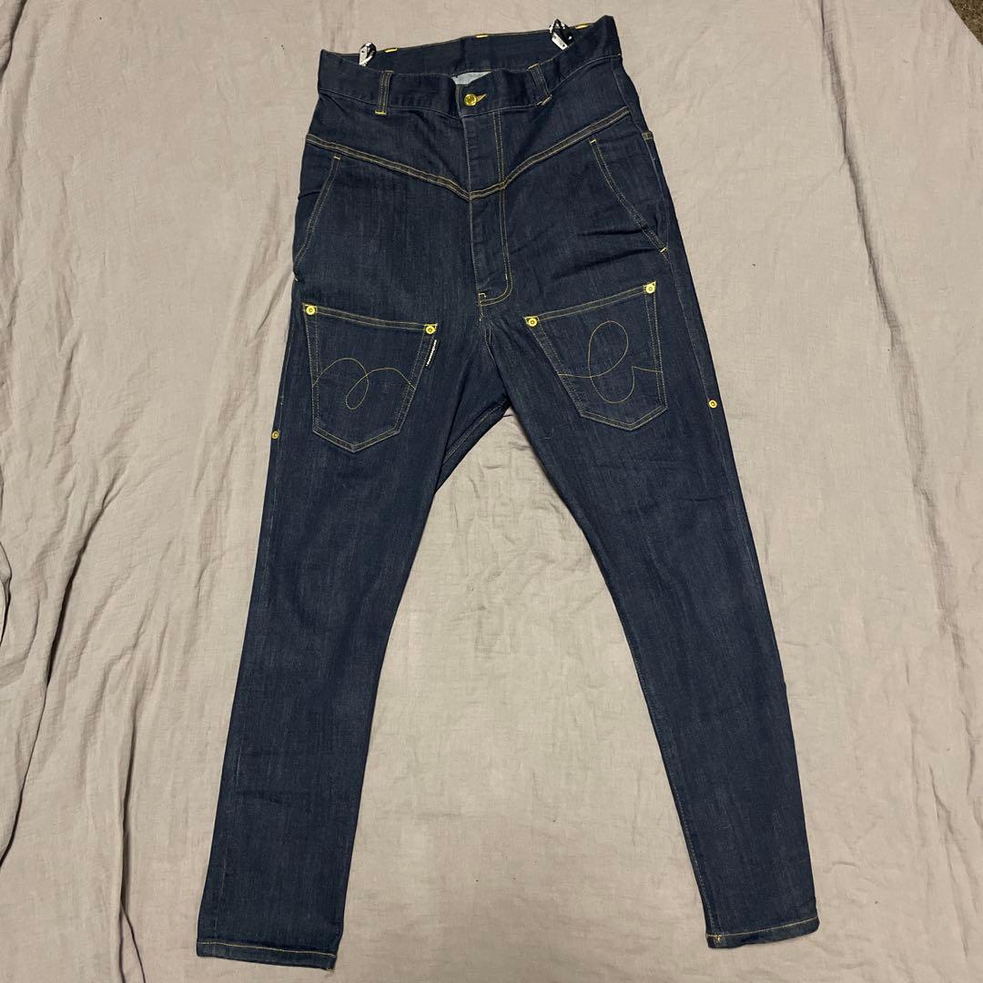 mercibeaucoup メルシーボークー　サルエルパンツ　うしろまえデニム