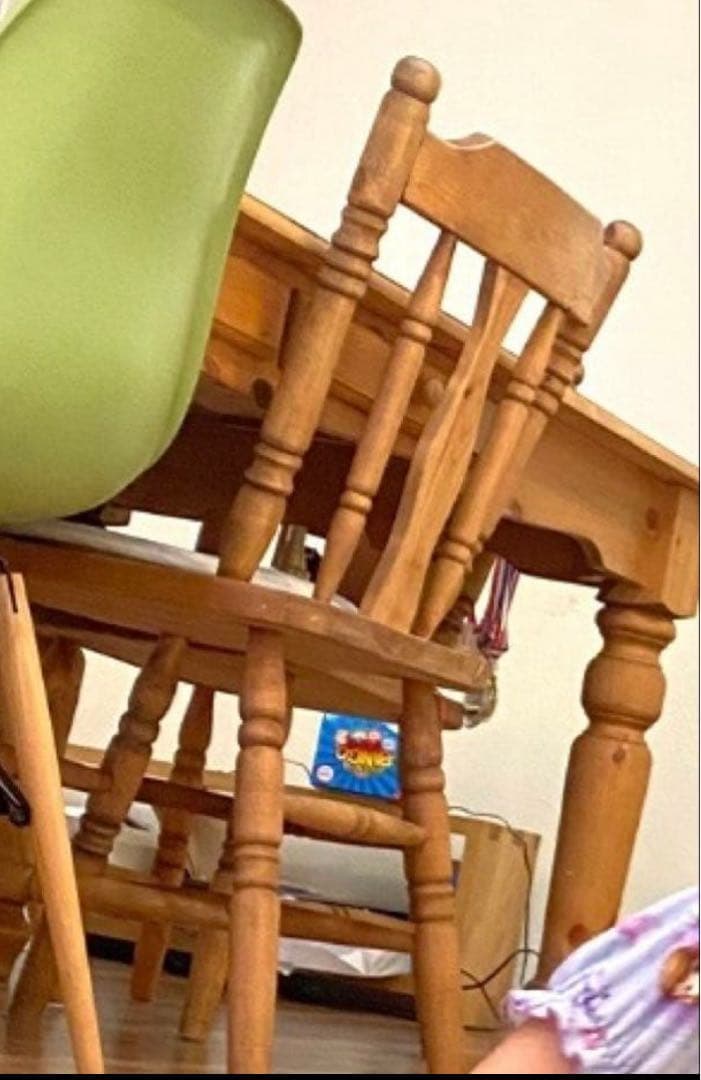 ナチュラルウッド ダイニングテーブル チェア カントリーテーブル 180㎝