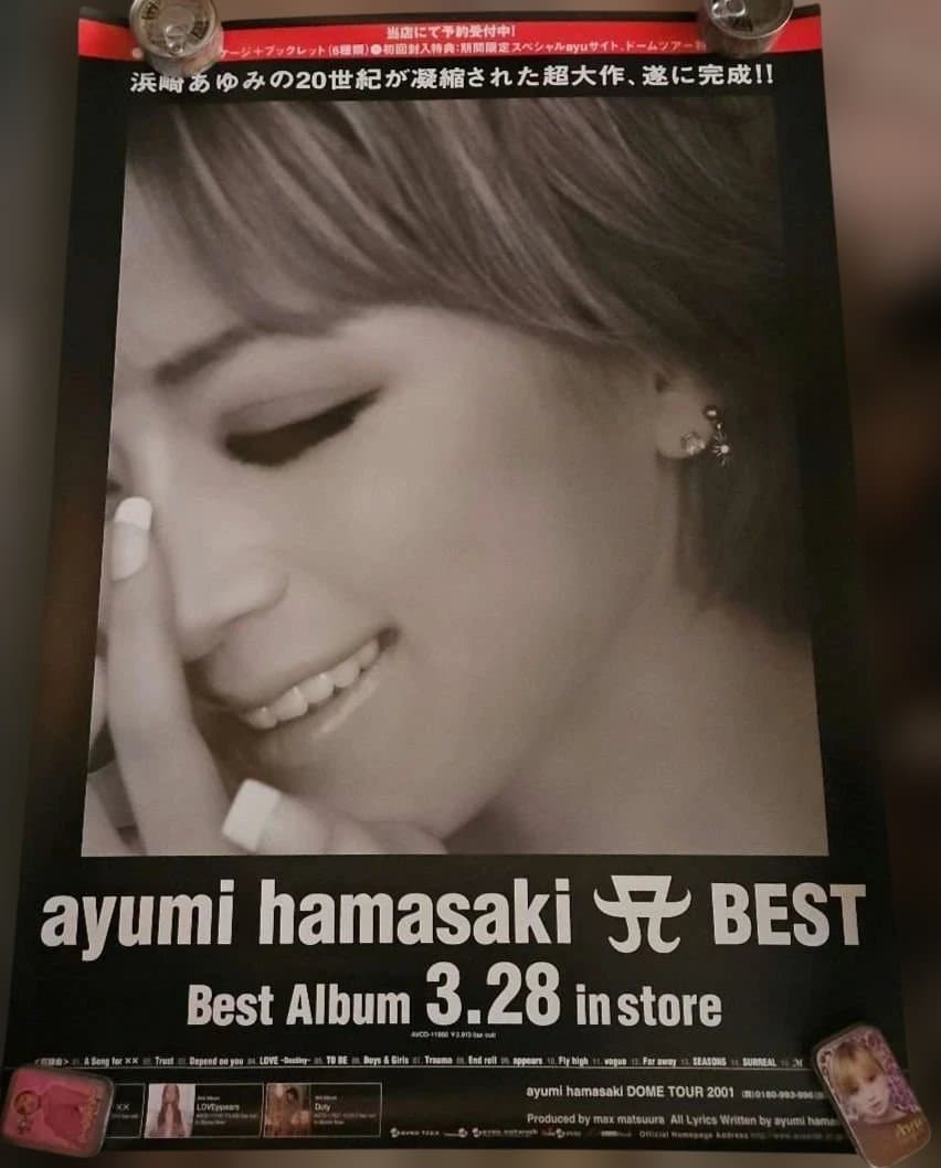ayumi hamasaki BEST アルバム 告知ポスター