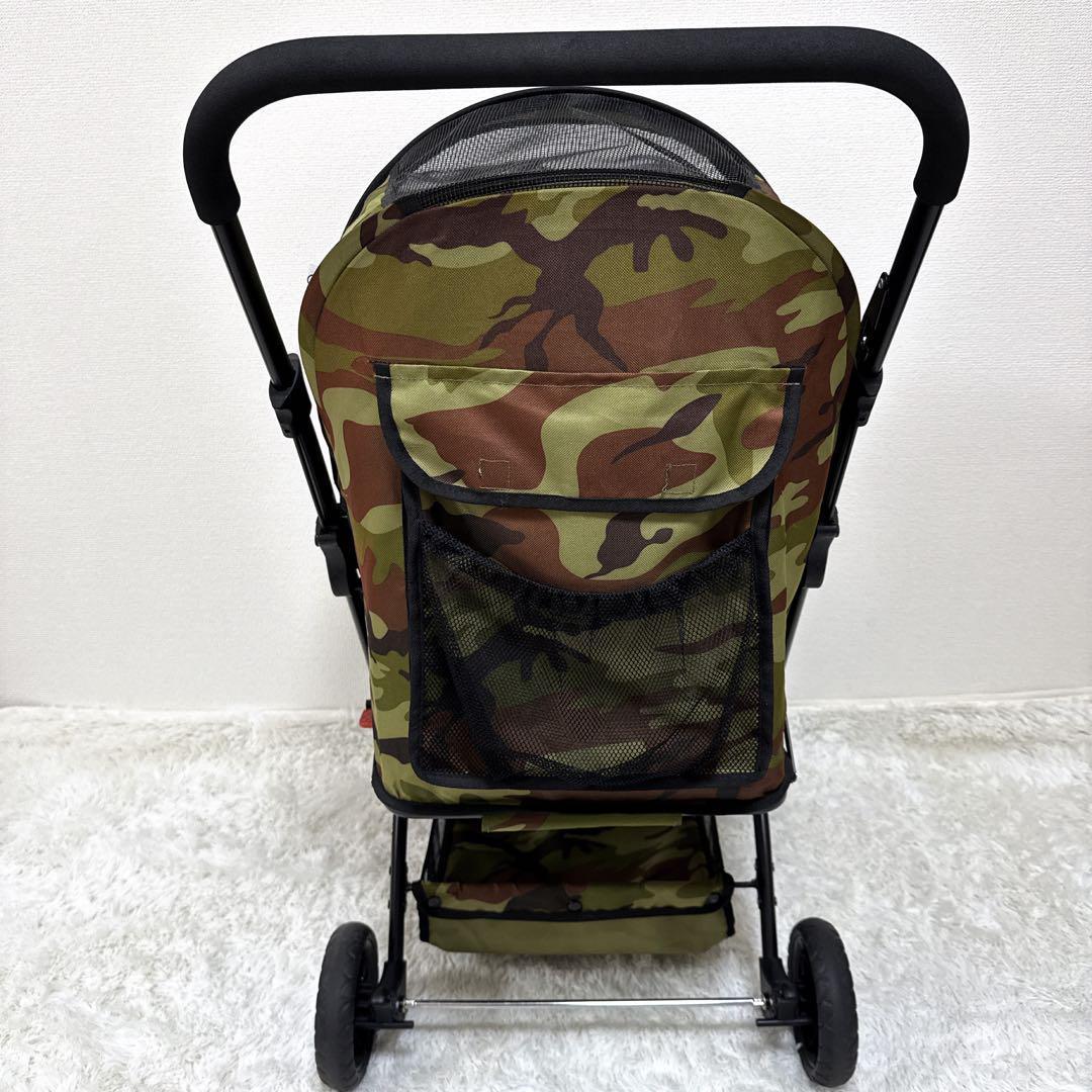 【限定】ピッコロカーネ プリモ 迷彩 ペットカート 中型犬 多頭飼 ロゴ有 人気