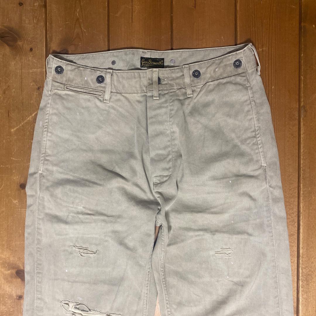 ジョニーデップ着用 リーバイス LVC 20s ビンテージ加工 チノ トラウザー