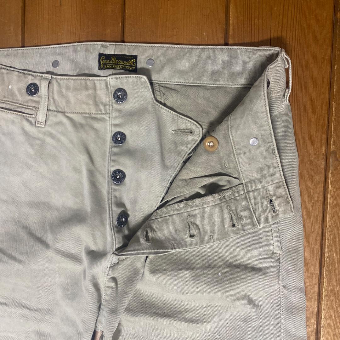 ジョニーデップ着用 リーバイス LVC 20s ビンテージ加工 チノ トラウザー