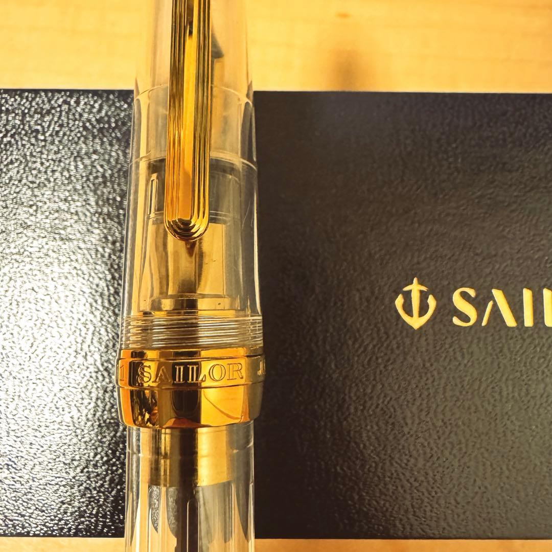 プロフィット21 M（中字）セーラー万年筆 透明　デモンストレーター　21金