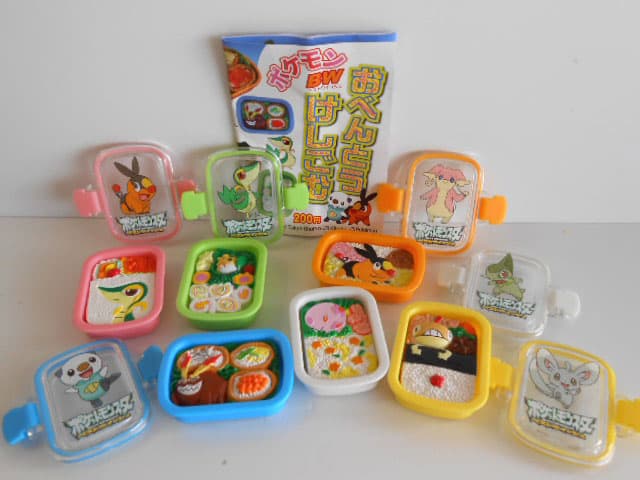 ♯Ivc27BjポケモンおべんとうけしごむBW1＆2フルコンプ12種