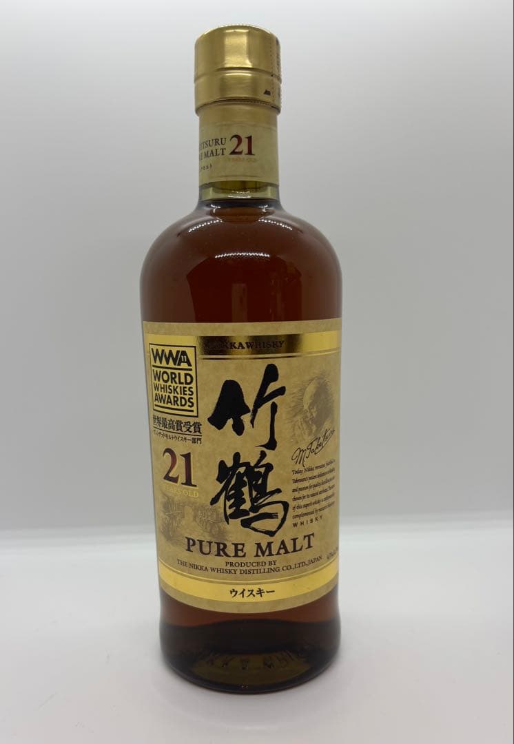 #竹鶴21年ピュアモルト　WWA2011受賞記念ラベル　700ml