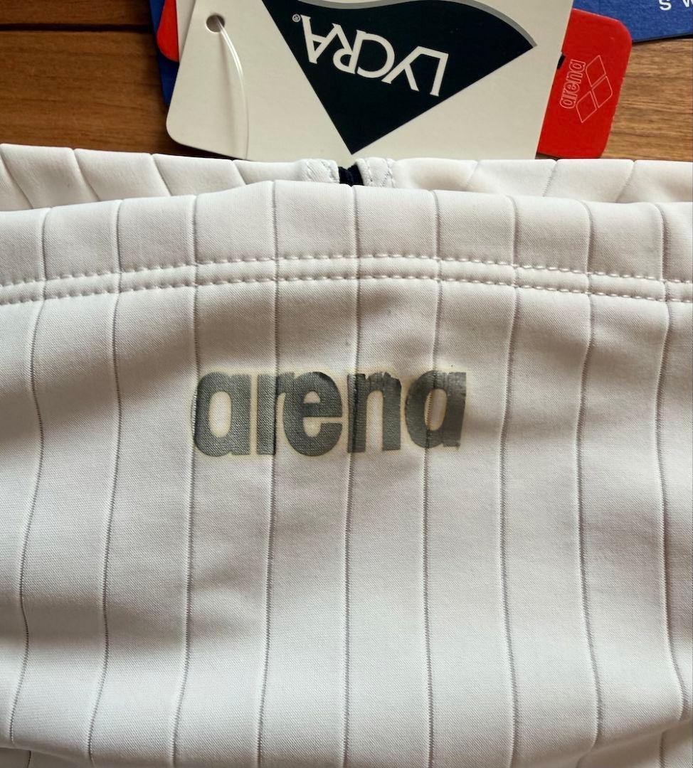 【新品タグ箱付】ARENA ダブルマット SAR-4111 M　ホワイト 競パン
