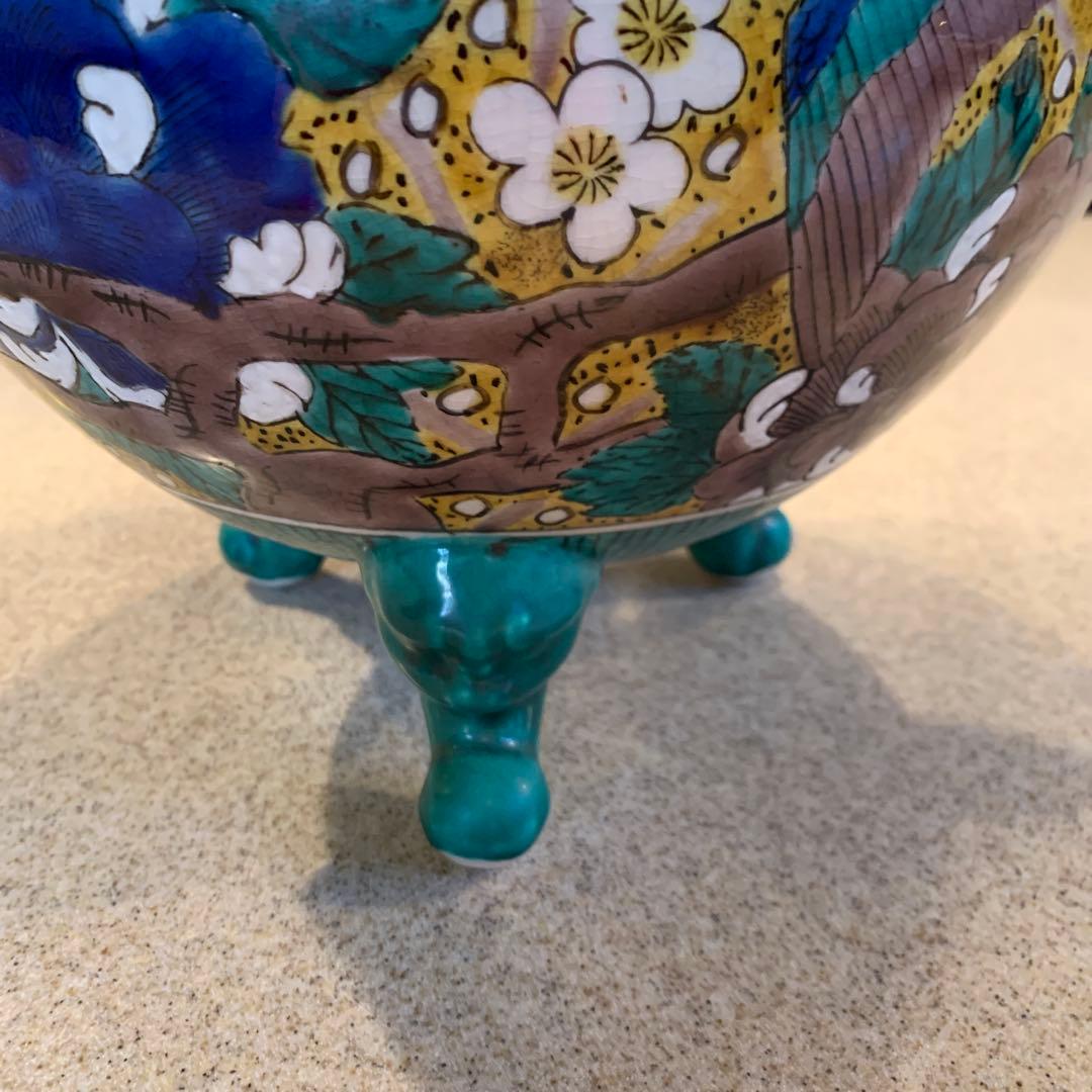 【美品】九谷焼　大香炉　玉竜造　日本伝統工芸品