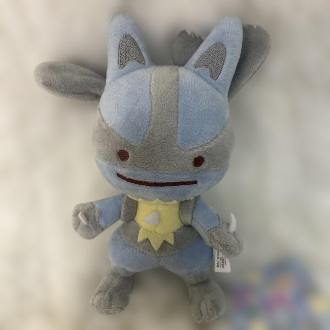 【美品タグ付】へんしん！メタモン ルカリオ ぬいぐるみ