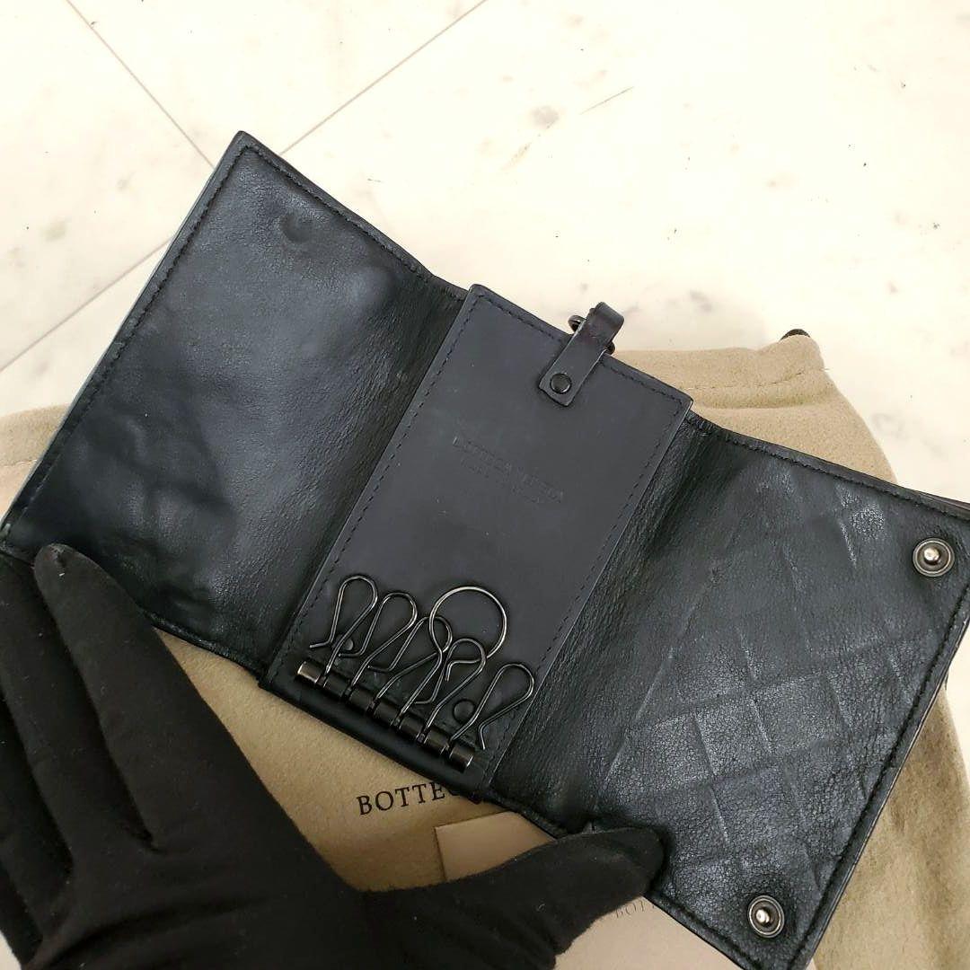 Bottega Veneta ボッテガ キーケース 黒 ブラック イントレ 6連