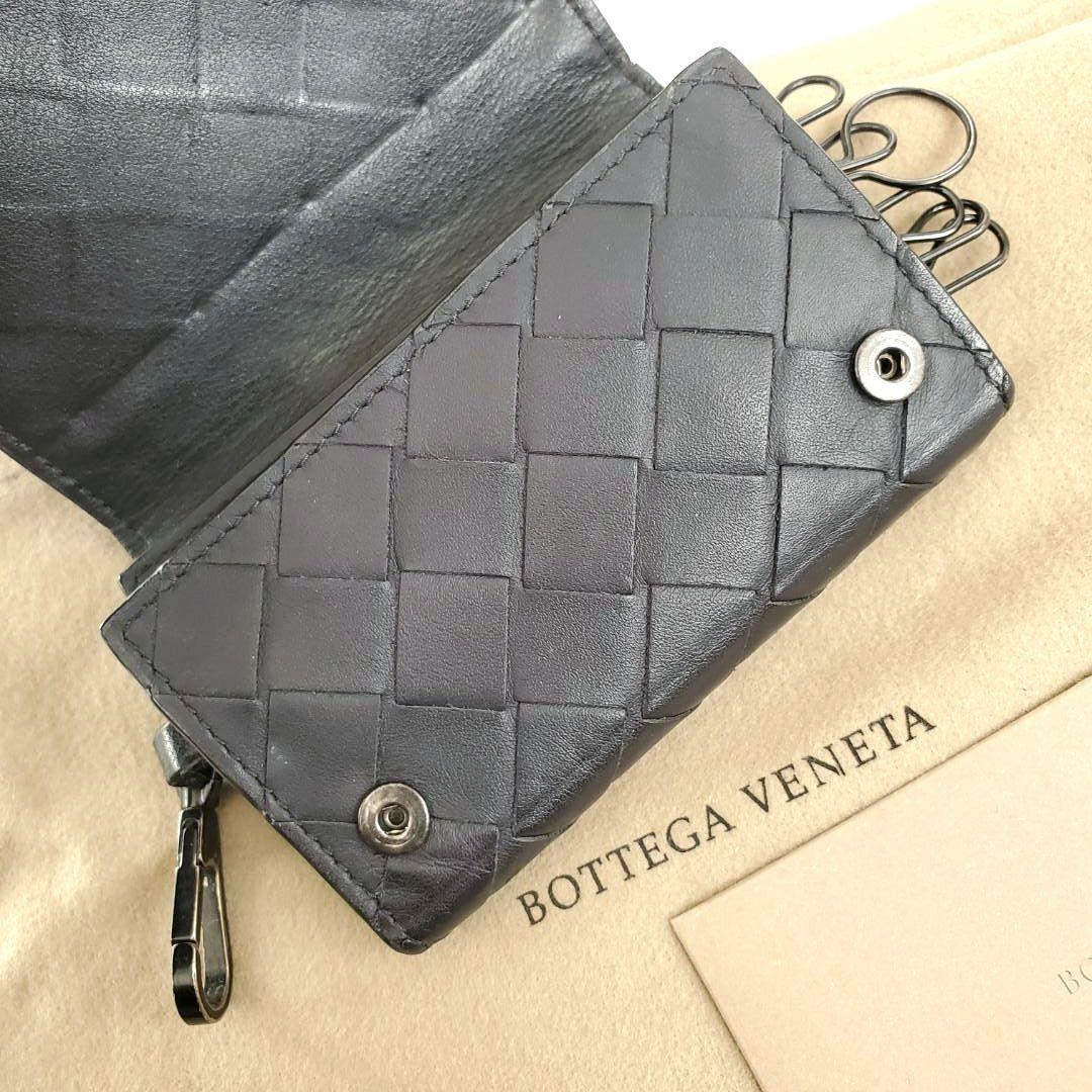 Bottega Veneta ボッテガ キーケース 黒 ブラック イントレ 6連