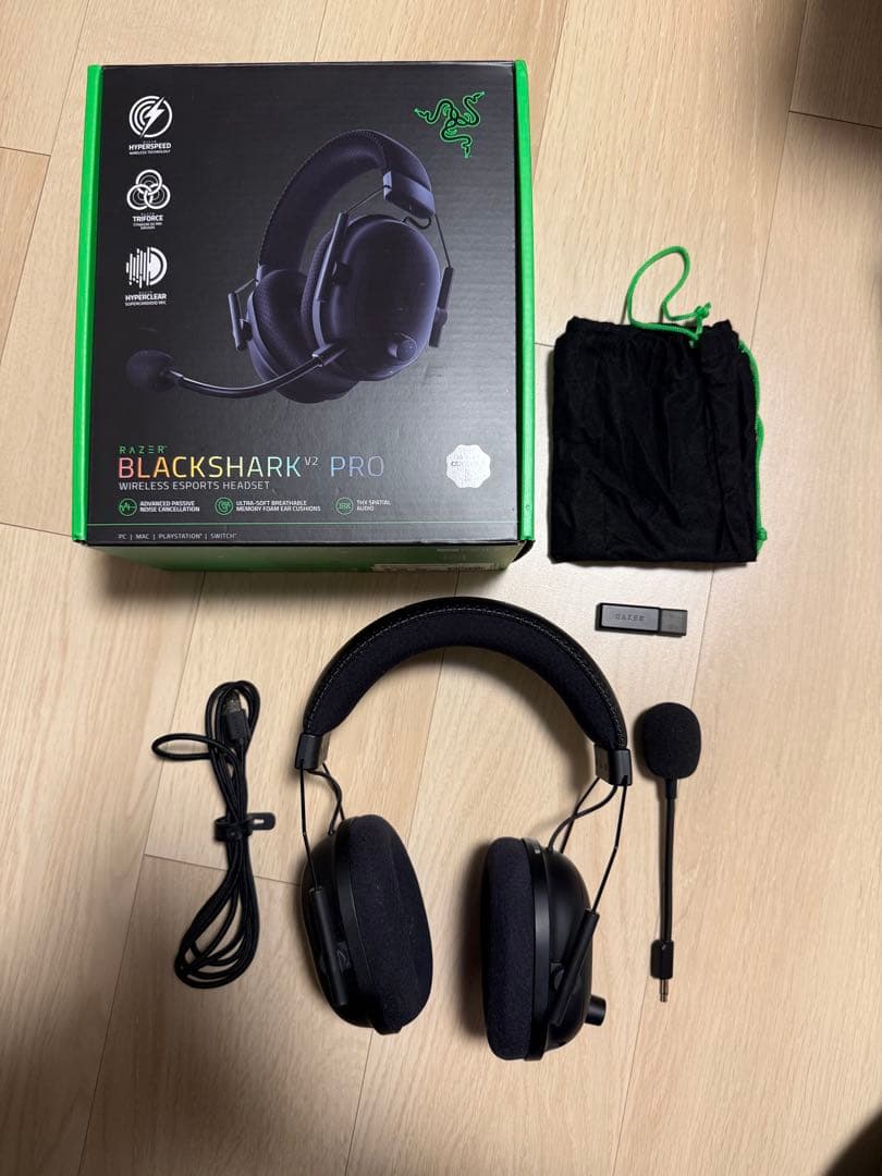 [美品]Razer BLACKSHARK V2 PRO ゲーミングヘッドセット