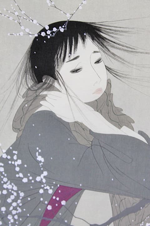 中島潔 【夢もよう】木版画