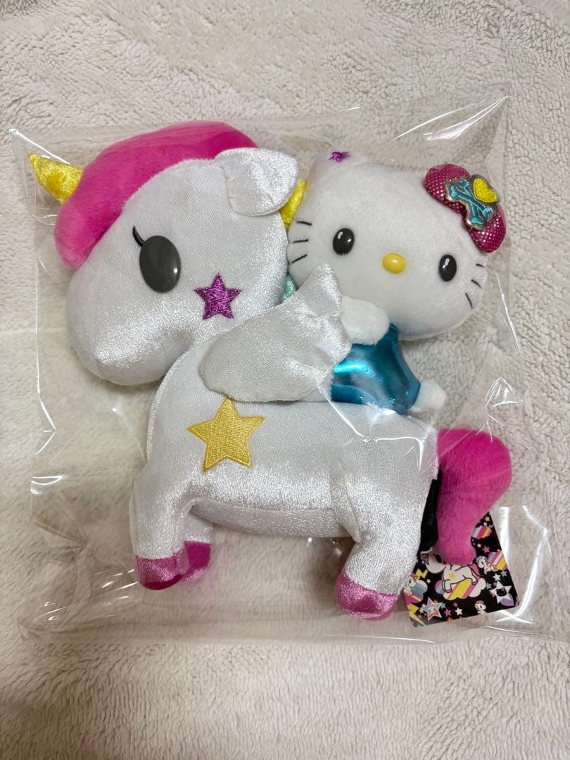 レア新品未使用タグ付き☆ハローキティ ユニコーン ぬいぐるみtokidoki