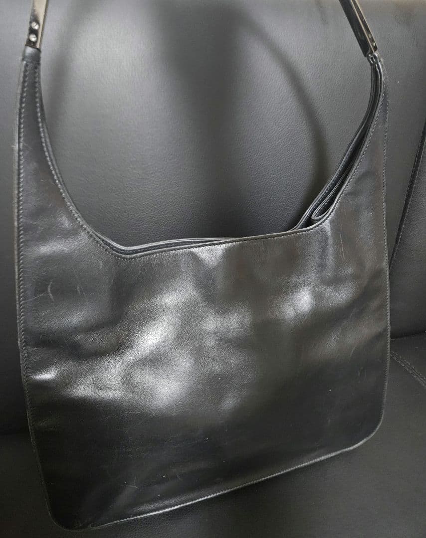 【中古】Gucci グッチ ワンショルダーバック レザー ブラック