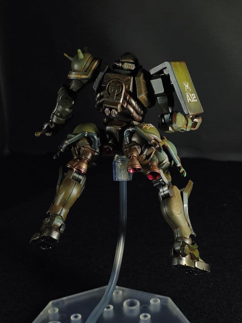 HG ザク(GQ) 全塗装完成品 ウェザリング仕上げ