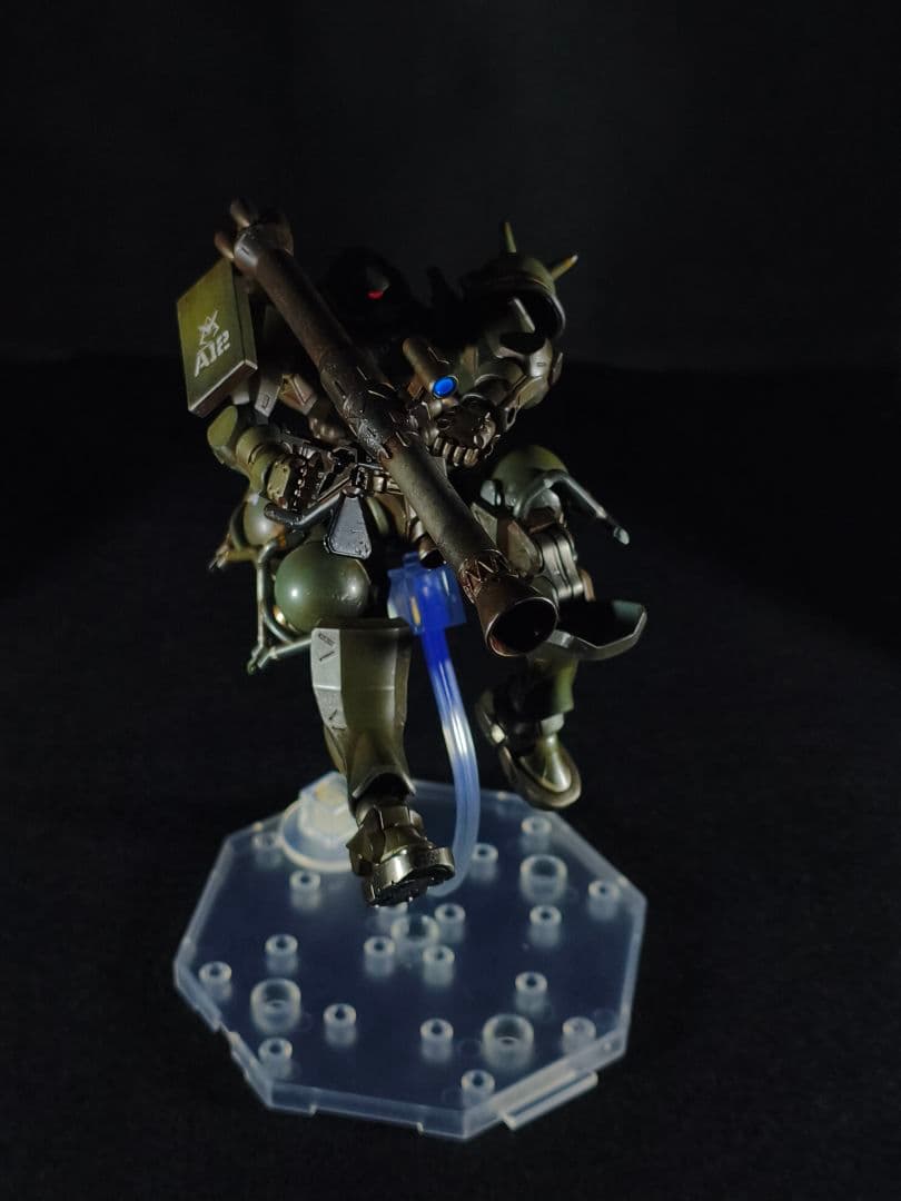 HG ザク(GQ) 全塗装完成品 ウェザリング仕上げ