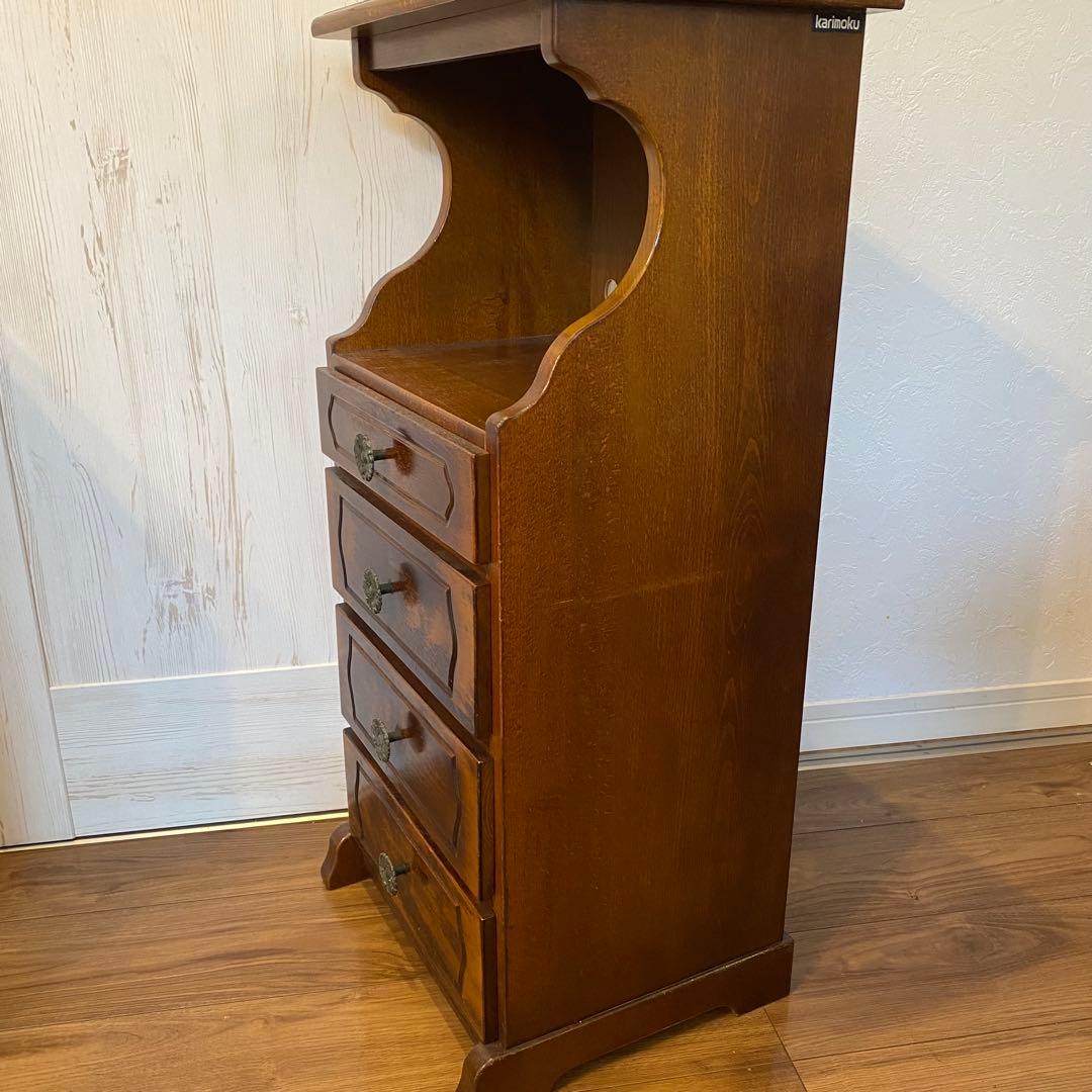 【送料込】カリモク家具 karimoku コロニアル 電話台 FAX台 チェスト