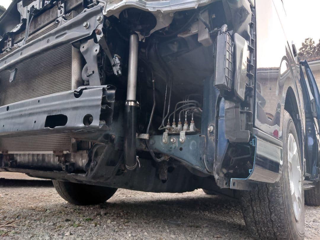 ハイエース　サブラジエターバイパス用パイプ　version 2