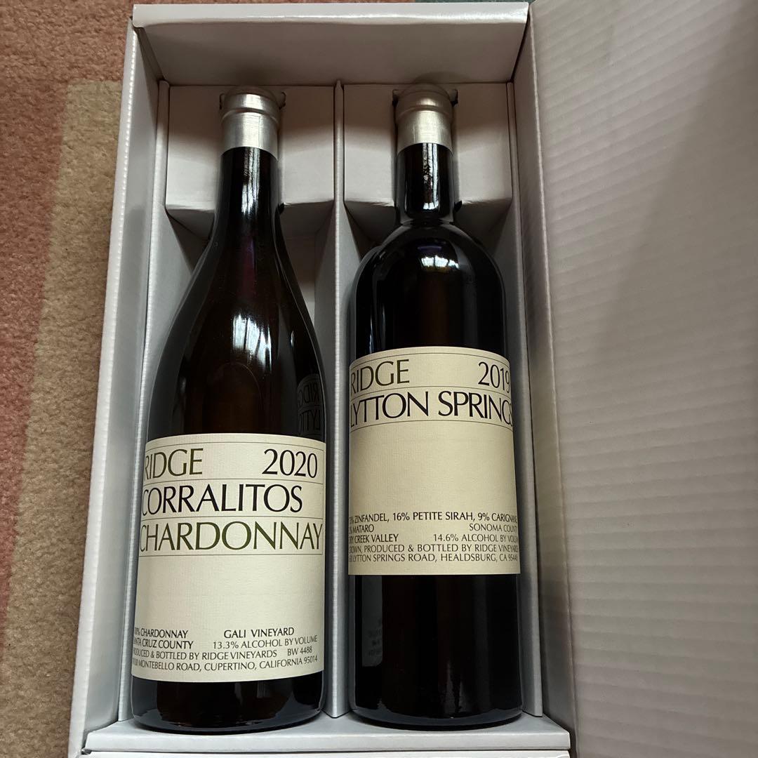 RIDGE リッジ　リットン・スプリングス　シャルドネ　２本セット　箱入り