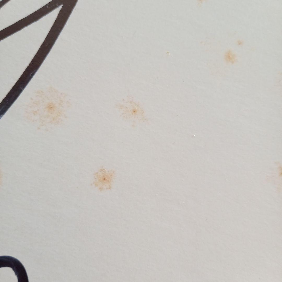 メ*0様 セル。斉藤由貴　サイン色紙。卒業。全体的にカビが着いているかもしれませ