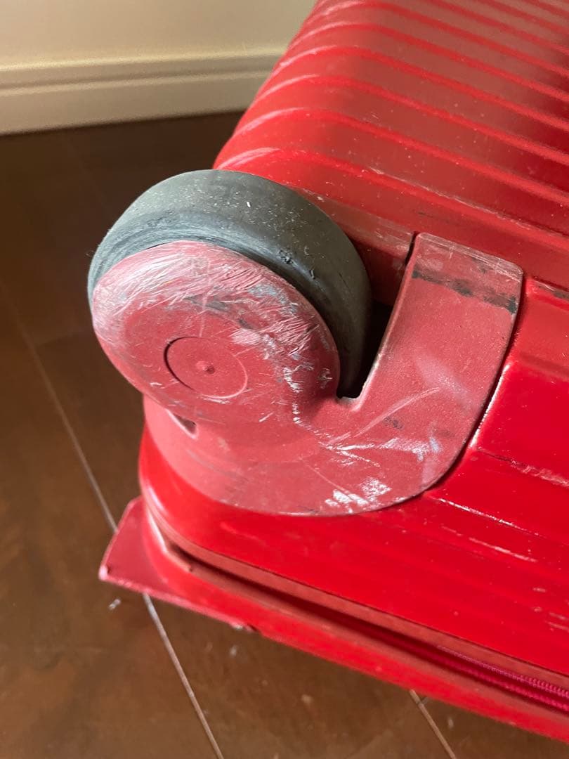 【匿名便】RIMOWA ビンテージ　レッド キャリーケース 大容量