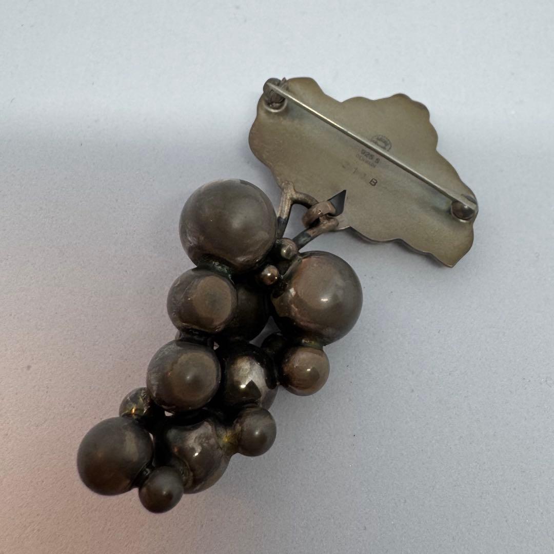   ジョージジェンセン 217B 葡萄 ブローチ