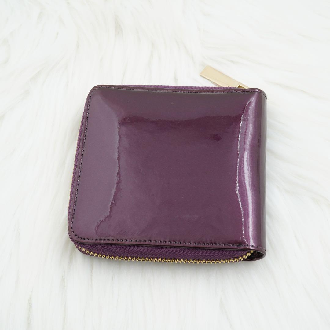 新品未使用品　箱付き　TORY BURCH トリーバーチ　折り財布　パープル