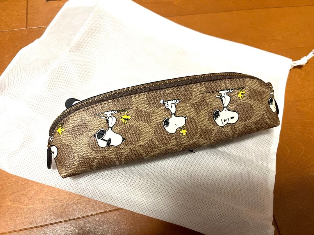 COACH スヌーピー柄 筆箱