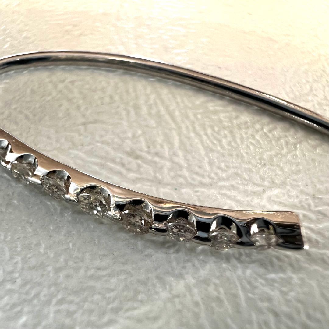 美品 pt900 プラチナ ピアス ダイヤ 0.20ct 1.6g P810