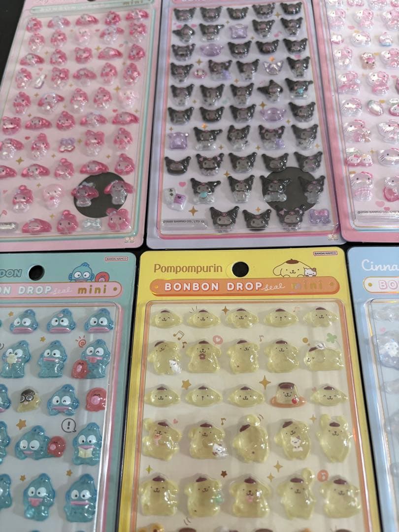 ボンボンドロップシール サンリオ ミニ 8種 全種 コンプリート 正規品