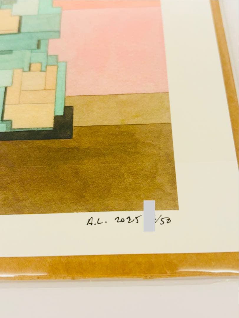 アダムリスター 版画 Labubu ラブブ シルクスクリーン 限定50部