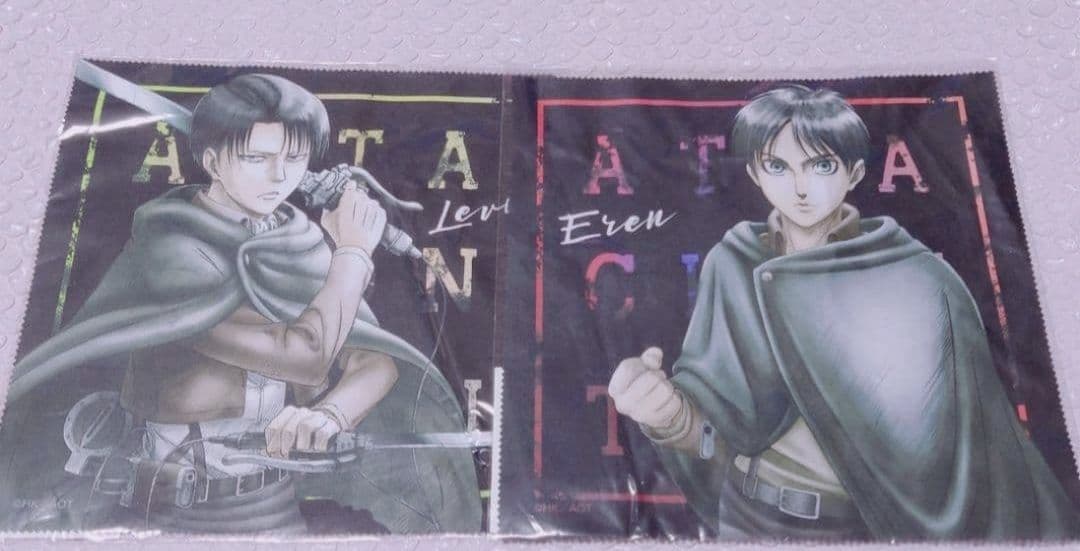 進撃の巨人 リヴァイ エレン WIT STUDIO 描き下ろし マルチクロス