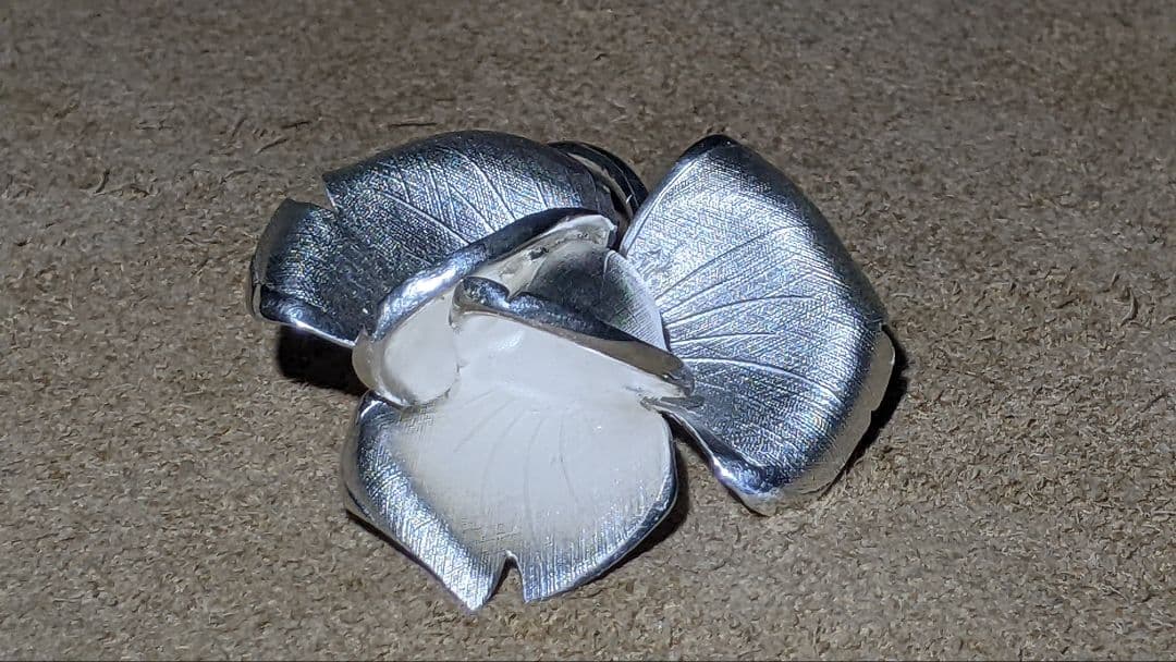 Silver 925 Rose Flower Design ブローチ