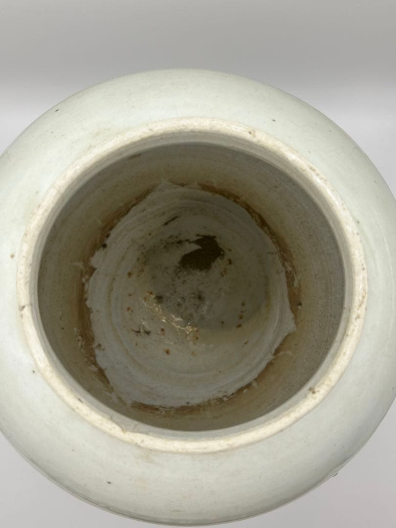 李朝　白磁　大壺　アンティーク　送料込み0308