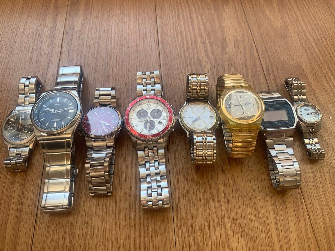 SEIKO CITIZEN CASIO ジャンク腕時計8点セット　値下げOK
