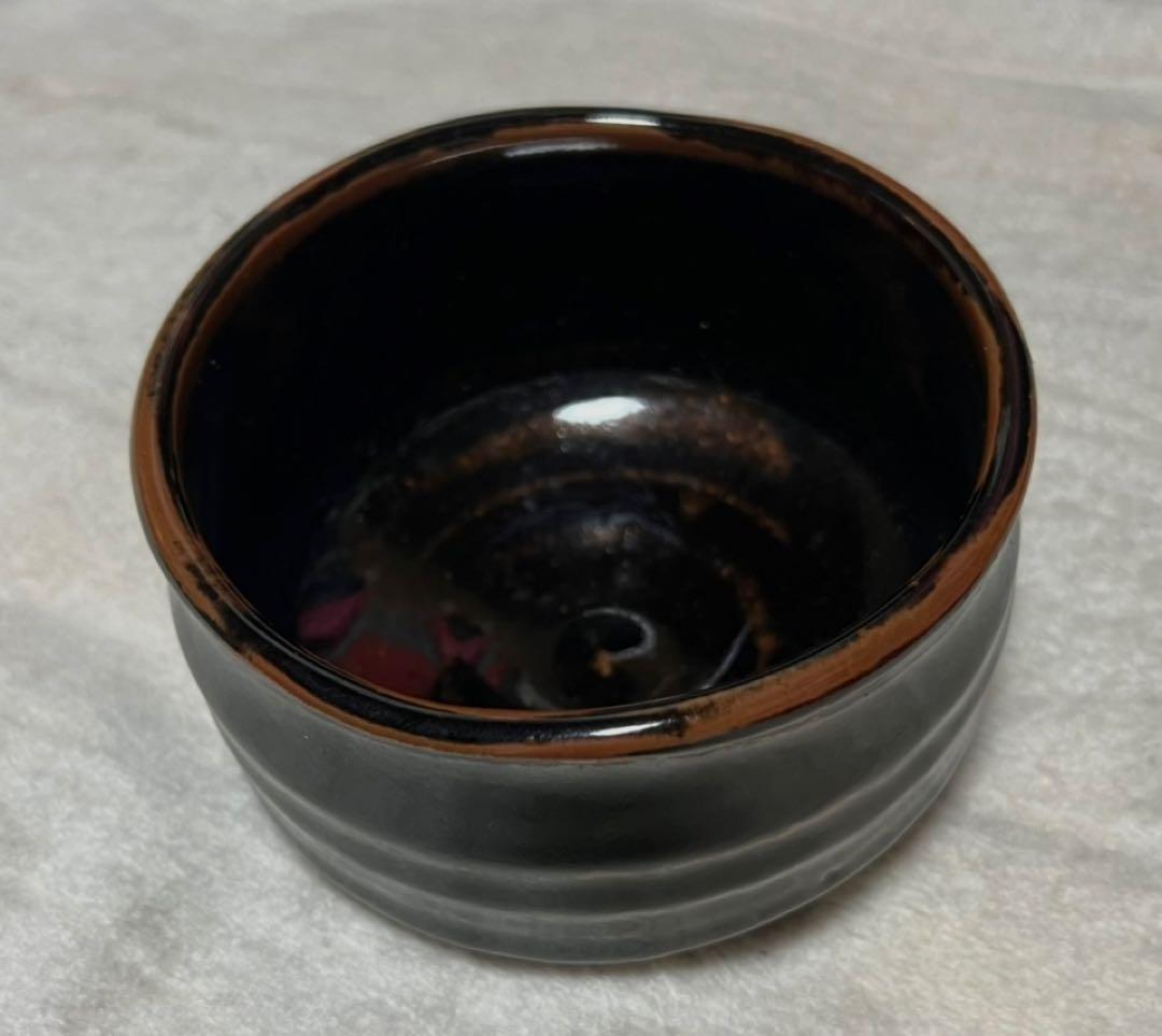 １月末迄、大幅値下げ断行！ 作者不明 黒茶碗 丸形 茶道具