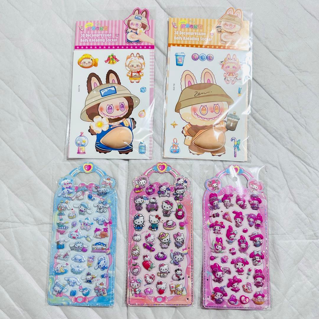 新品‼️大量‼️サンリオ❤️ラブブ❤️キャラ❤️１１シート❤️シールセット❤️まとめ売り❤️Ａ