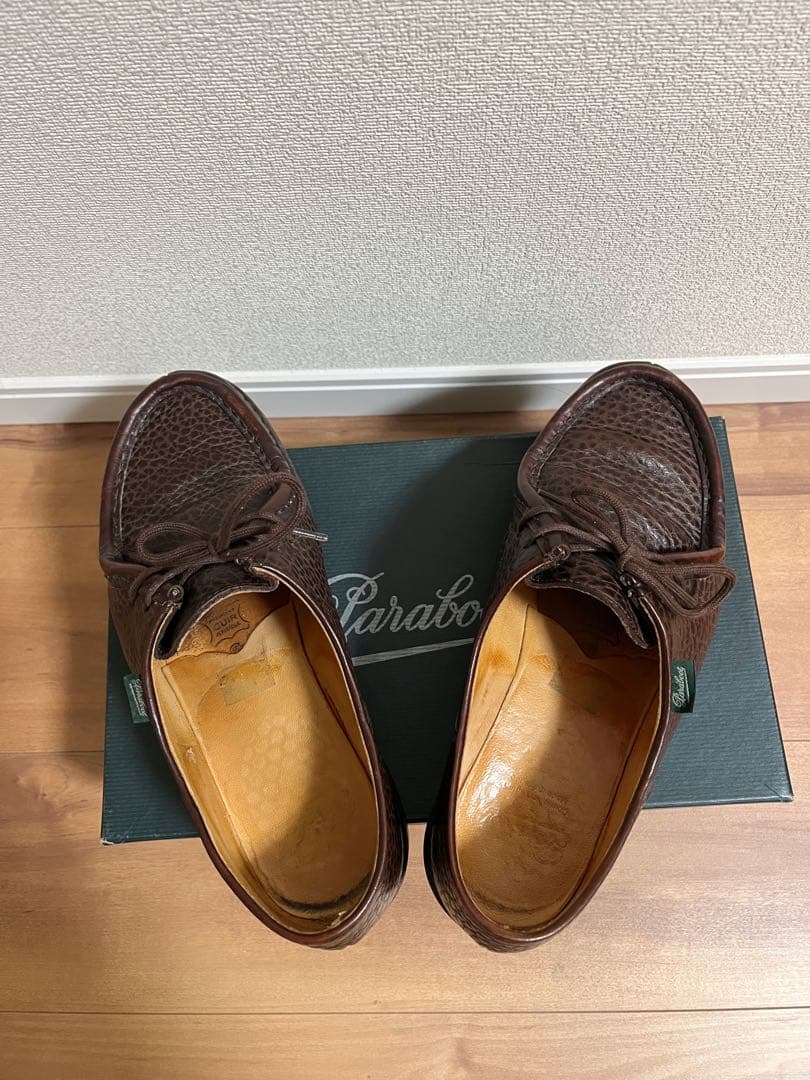 パラブーツ ミカエル グレインレザー ダークブラウン サイズ 42