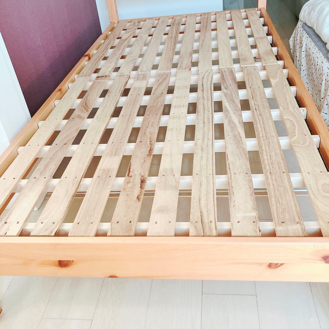 11/22迄出品　無印良品　MUJI シングルベッド　フレーム　木製　パイン材