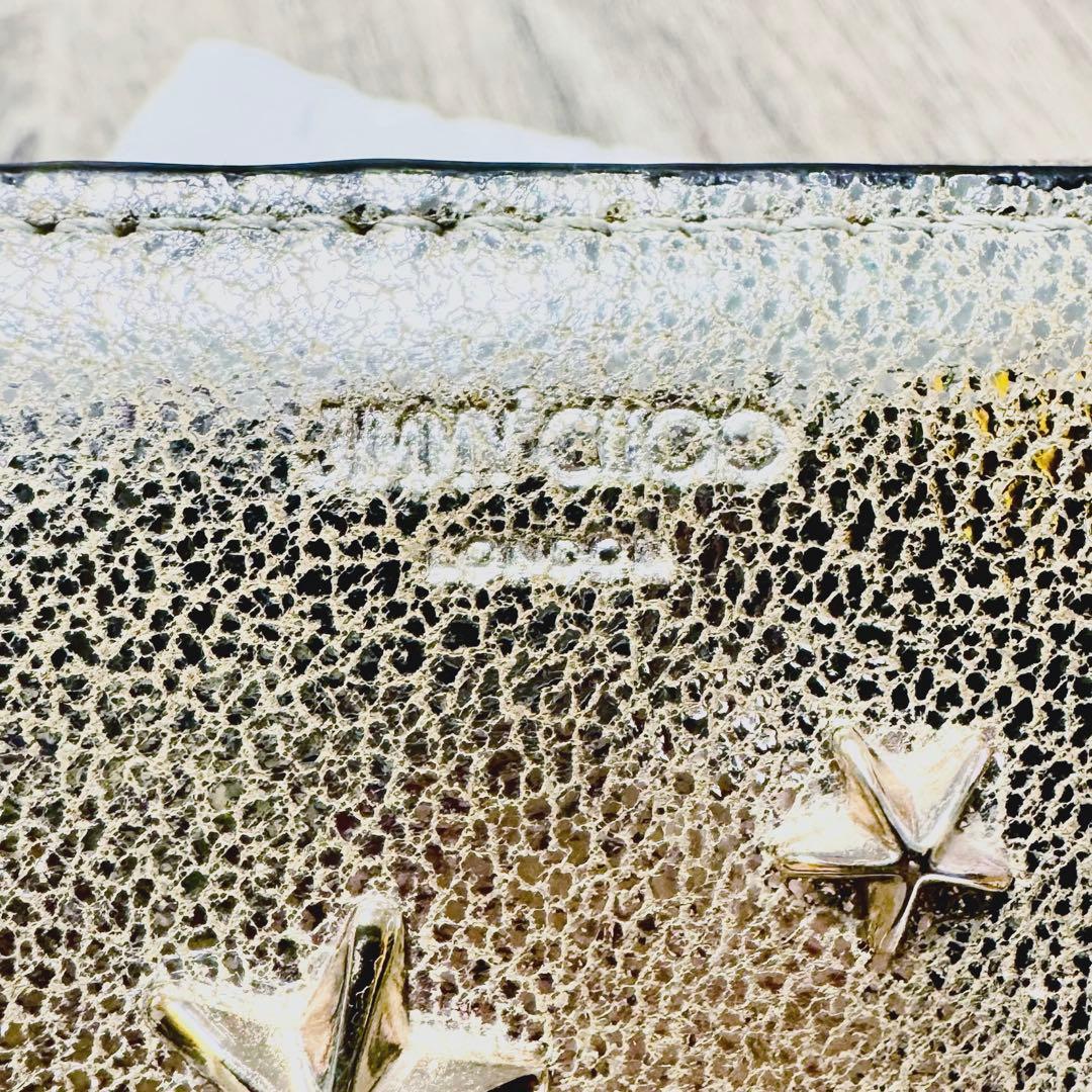 ゆ*ゆ様 【極美品】《正規購入》JIMMY CHOO シルバー ウォレット