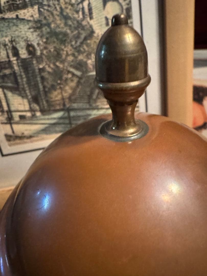 アンティーク 銅製 タバコ入れ 蓋付き