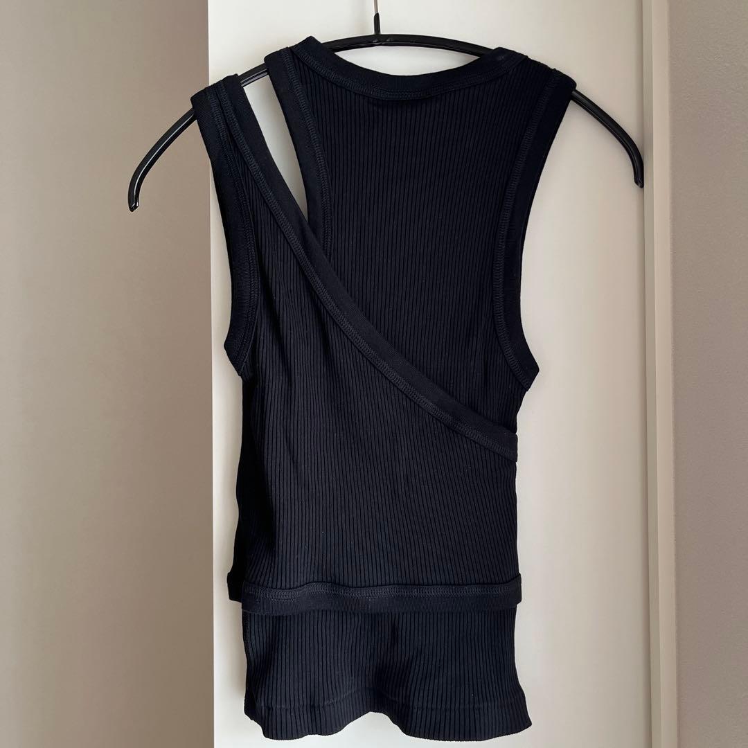 【HYKE】新品 DOUBLE SHOULDER TANK TOPタンクトップ