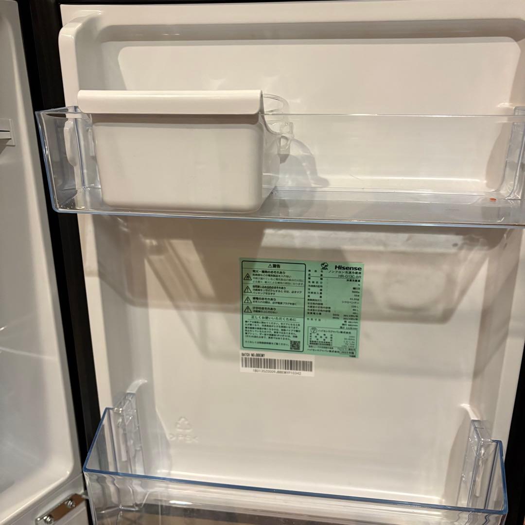 【東京23区設置無料‼️】Hisense 冷蔵庫135L✨2023年製✨ブラウン