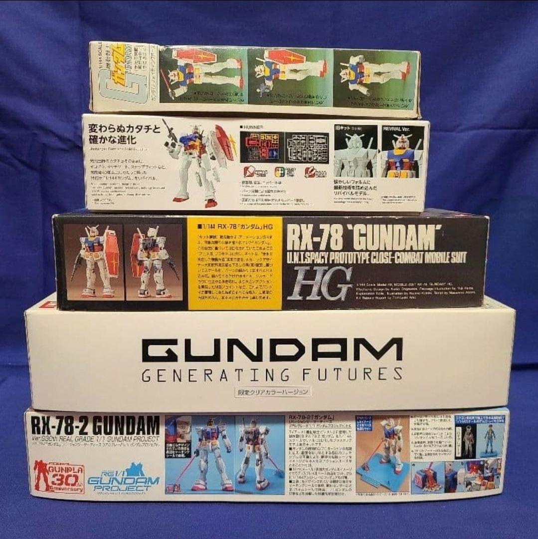 BANDAI ガンプラ『RX-78-2 GUNDAM』のプラモデル8点セット