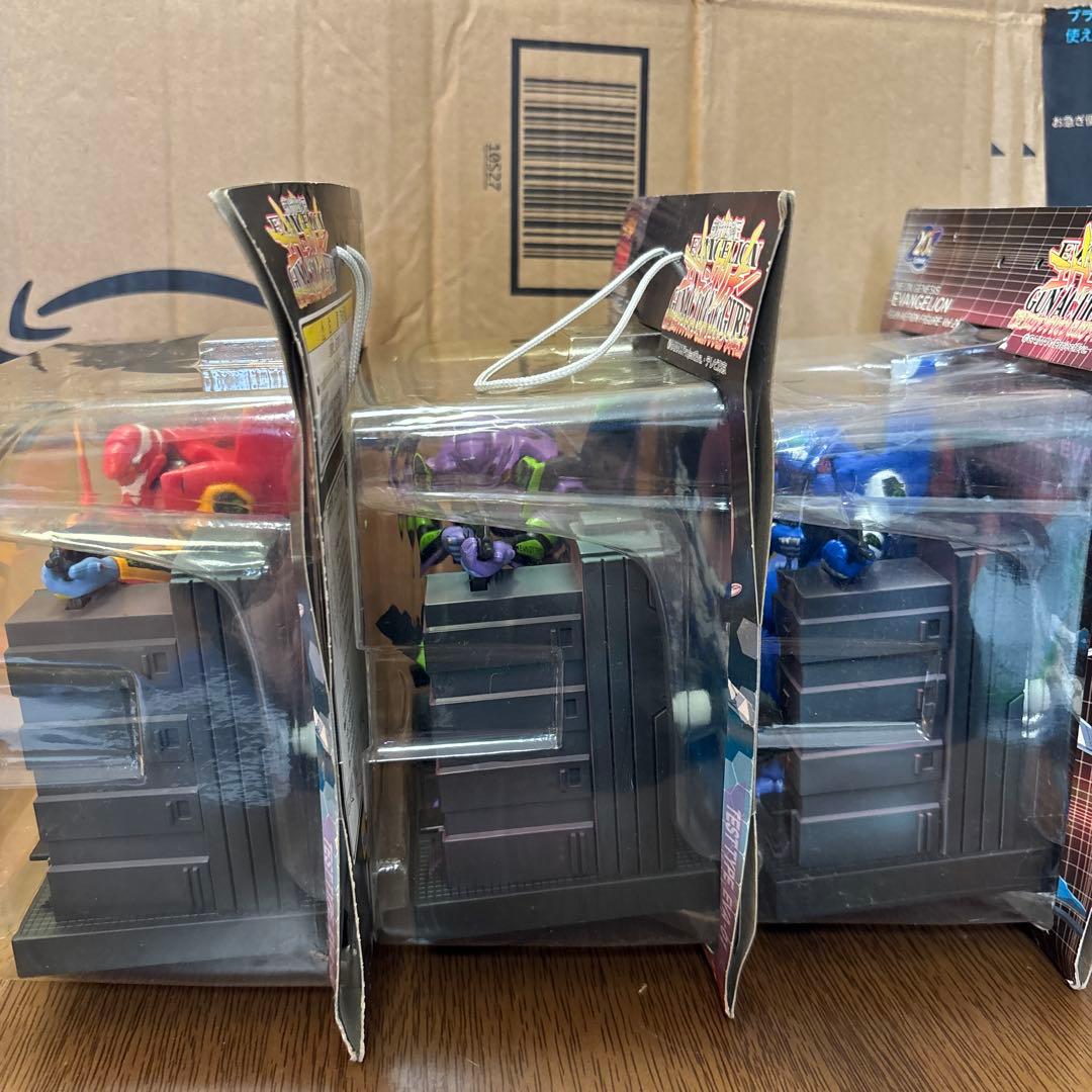 エヴァンゲリオン ガンアクション フィギュア 初号機 二号機 零号機 3体セット