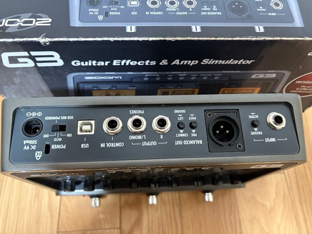 【美品】ZOOM G3 ギターエフェクター 説明書・ACアダプター付き！