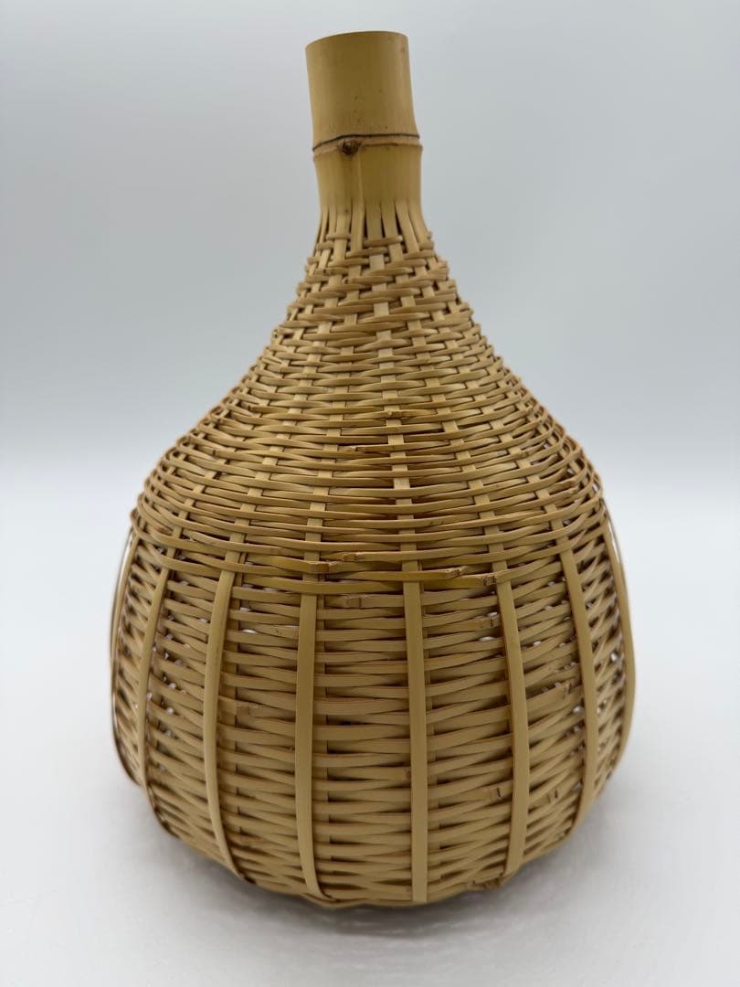 田中篁斎造　虫籠花入　共箱　花籠　花篭　高さ26センチ