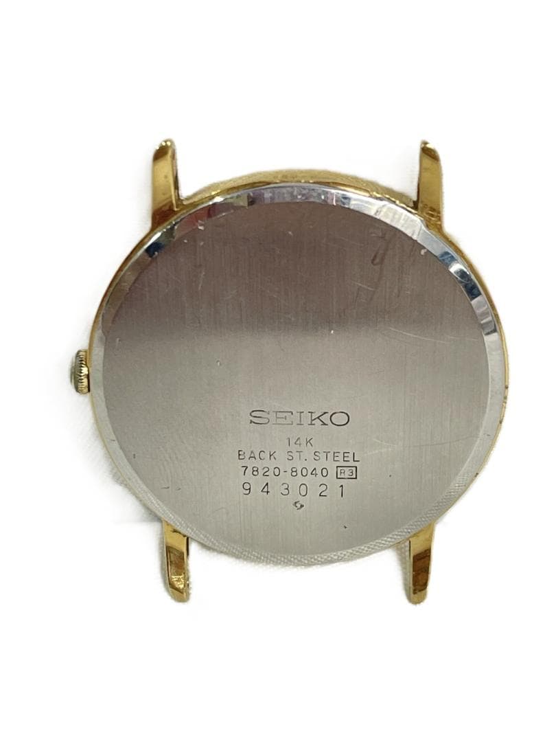 ◆SEIKO 7820-8040 ゴールド メンズ腕時計 09235